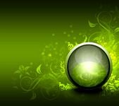 pic for Abstract vector orb green ball HD 1080x960